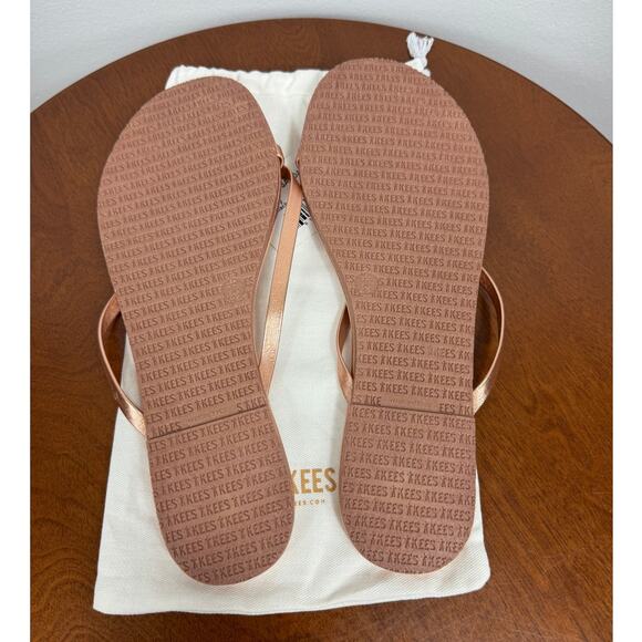 TKEES Riley Flip Flops in Beach Pearl Size 11 - Picture 4 of 5